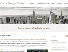 Tablet Screenshot of focusdesignstudios.com